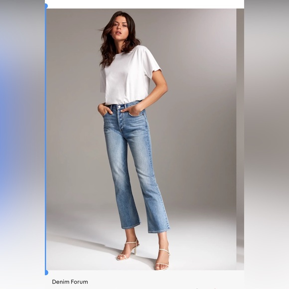 Denim Forum Denim - nwot Denim Forum “ The Bailey High Rise Crop Flare “ size 28